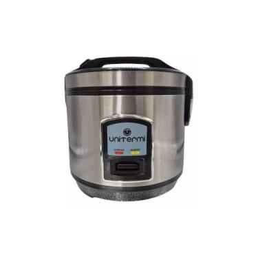 Imagem de Panela de Arroz Elétrica de Inox 10 xícaras 127V Compacta Antiaderente