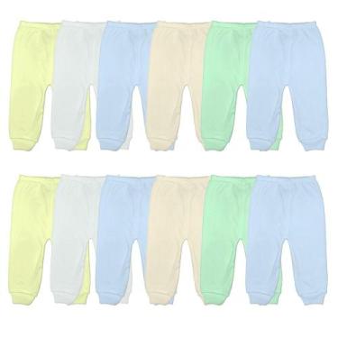 Imagem de Kit 15 Peças Calça Mijão Culote Bebê Liso Algodão Pé Aberto - Koala Ba