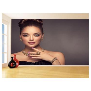 Imagem de Papel De Parede Salão De Beleza Maquiagem Make 3,5M Slb51 - Você Decor