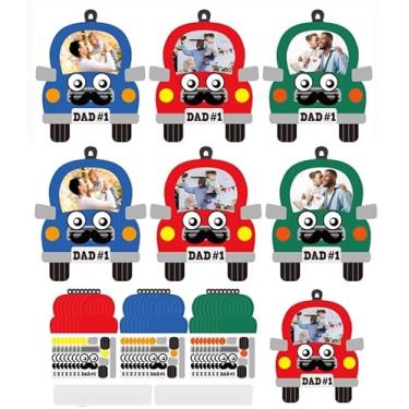 Imagem de Conjunto de 24 kits de artesanato para Dia dos Pais, Dia dos Pais, kit de artesanato, melhor porta-retratos de papel para papai, presente de dia dos pais, casa, escola, sala de aula, atividades de