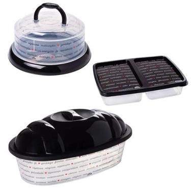 Imagem de Porta Pão Queijeira Porta Presunto e Queijo Plasútil Corações