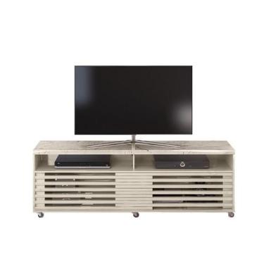 Imagem de Rack Bancada Cross 1,82m para TV até 65 Polegadas Calacata / Off White