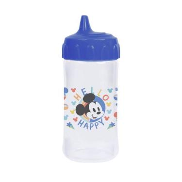 Imagem de Copo De Transição Infantil Com Válvula Redutora de Pingos Azul 240ml D