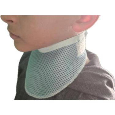 Imagem de Lenço Telado Protetor De Traqueostomia Infantil Azul Bebe - IdealFix S