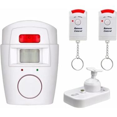 Imagem de Kit Alarme Residencial Sem Fio, Sensor de Presença, 2 Controles Remotos, Suporte de Fixação
