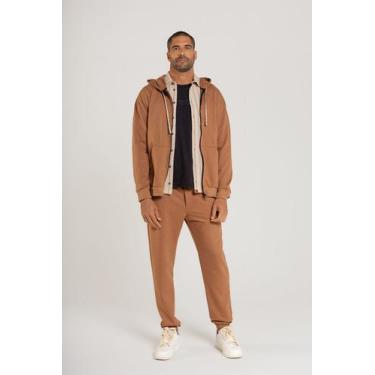 Imagem de Jaqueta Moletom Masculina The Philippines, Marrom, P