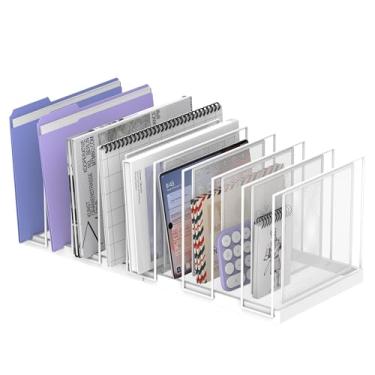 Imagem de JMHUD Organizador de arquivos de 9 seções para mesa, suporte de arquivos vertical, organizador de pasta de arquivos de mesa, organizador de mesa de malha vertical, organizador de correspondência