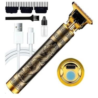 Imagem de Máquina de Cortar Cabelo Profissional, 45 Minutos de Autonomia, 4 Pentes Guia (1.5mm, 2mm, 3mm, 4mm), Corpo em Plástico, Preta