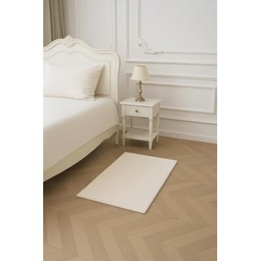 Imagem de Tapete Geneve Jolitex 50x90cm Pelo Baixo 100% Poliéster - Marfim