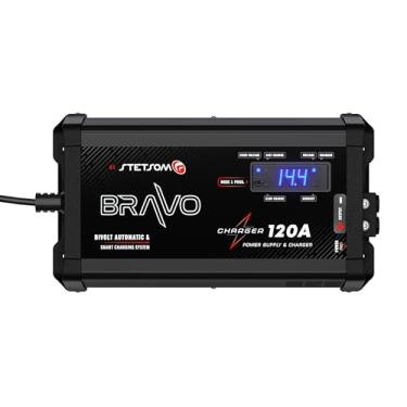 Imagem de Stetsom Bravo Charger 120A Bivolt – Carregador de bateria de áudio para carro, fonte de bateria de áudio automotivo, fonte de alimentação de áudio de carro, manutenção de bateria de carro, carregador