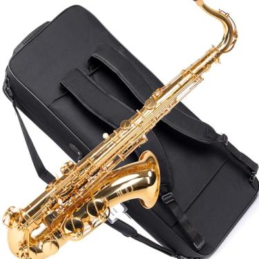 Imagem de Saxofone Tenor Herche Superior Bb X3 | Instrumentos profissionais para todos os níveis | Chave F# alto | Aprovado por educadores e plano de serviço
