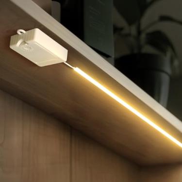 Imagem de OMIKA Pacote Com 1 Fita De Led Cob, 3,3 Pés, 320 Leds, Bateria Flexível, Cortável, Luz Clique Para Armário, Quarto, Mesa, Cozinha, 4000K, Branco Natural