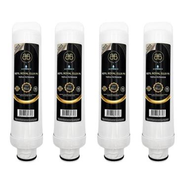 Imagem de Kit 4 Refis Compativel Para Filtro Purificador Electrolux Pe10b Pe10x 