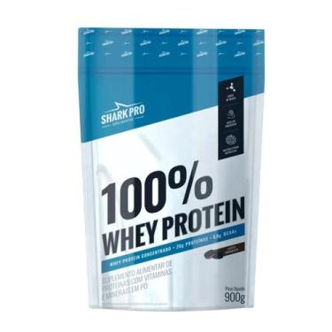 Imagem de 100% Whey Protein Concentrado Shark Pro Refil 900g, Cookies, 900g