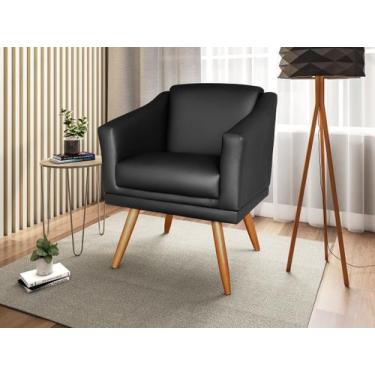 Imagem de Poltrona Decorativa San Diego Sala Recepção Escritório Revestimento Si