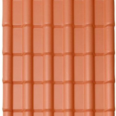 Imagem de Kit com 10 Telhas Pvc Colonial 1,98m X 0,88m X 1,7mm 6 Ondas Lux Telhas Ceramica