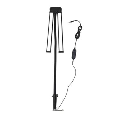 Imagem de FTVOGUE Lâmpada de Mesa de Led de Cabeça Dupla Multifuncional 3 Cores Iluminação de Mesa Escassável para o Escritório Em Casa USB-PLUG Em 10W para Estações de Trabalho de Estúdios de Arte, Liga de