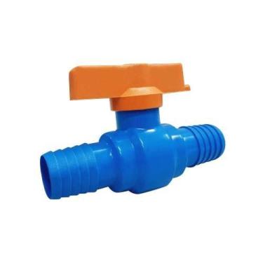 Imagem de Registro Esfera Dentado 1-2'' Azul Pvc - Mais Vazão E Segurança - Unif