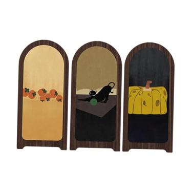 Imagem de WeiLaiKeQi Mini decorativo de mesa, dobrável, ornamento estético para divisória de sala de jantar, armário de entrada, decoração de casa, Style C