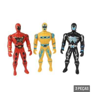 Imagem de Boneco Herói 03 Peças Super Fighter - Tudo em Caixa
