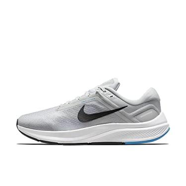 Imagem de Nike Tênis masculino de ginástica, Foto Platinum Pure Light Blue Branco Preto, 44