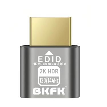 Imagem de Plugue fictício hdmi 4K - adaptador de exibição para HDMI, janela virtual Luna Display para emulador doméstico - Dummy, displayport Headless dummie dongle1080P 120Hz (2560X1440@120/144HZ-HDR-1P)