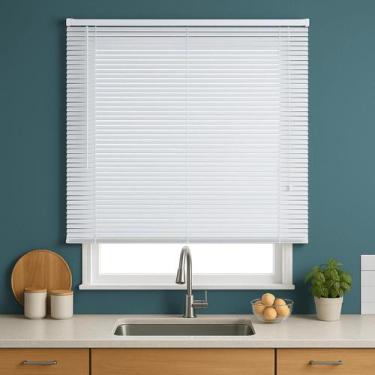 Imagem de Persiana Horizontal PVC 25mm BLOCK 140larg x 160alt - Top Flex, Branca