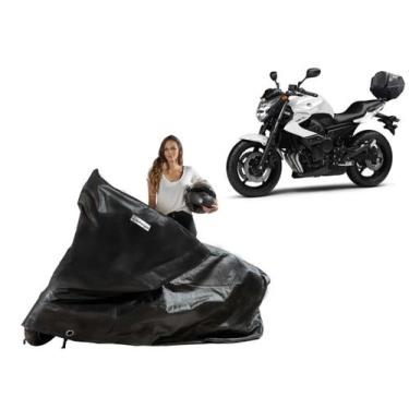 Imagem de Capa Protetora Moto Yamaha XJ6 XJ7 com Baú /Bauleto - Kahawai, Preto