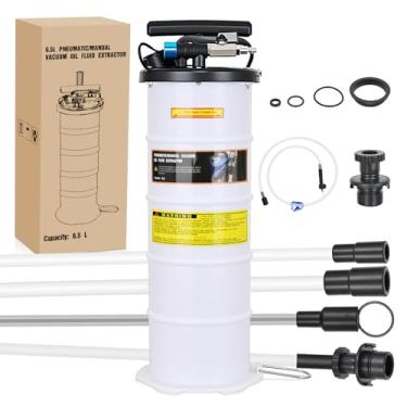Imagem de GOOACC Bomba extratora de óleo 6,5L extrator de fluido manual pneumático para kit de ferramentas de troca de óleo com vareta e mangueira de sucção, extrator de bomba de vácuo de óleo para barcos