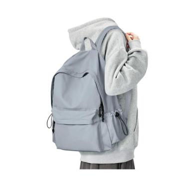 Imagem de Mochila BJLFS azul impermeável para escola e faculdade 24L