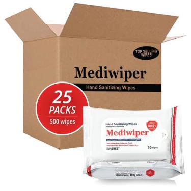Imagem de Toalhetes higienizantes Innerest Mediwiper sem álcool 20 unidades