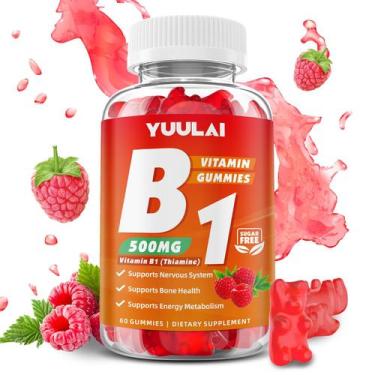 Imagem de Gomas de vitamina B1 YUULAI 500 mg com 60 unidades de magnésio
