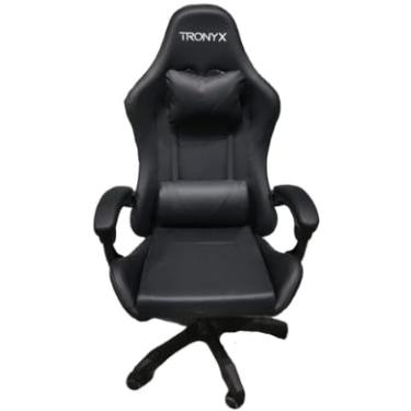 Imagem de CADEIRA GAMER GIRATÓRIA ERGONÔMICA COM ALMOFADAS E BRAÇOS AJUSTÁVEIS – CONFORTO PRO PARA JOGAR E TRABALHAR