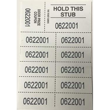 Imagem de Ingressos de leilão - 10 números - 500 unidades, Branco