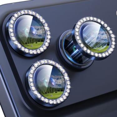 Imagem de Xfilm Protetor de lente de câmera para iPhone 17 Pro/17 Pro Max, anel de metal diamante individual com dureza 9H, protetor de tela de câmera à prova de arranhões, acessórios elegantes, compatível com