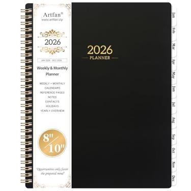 Imagem de Planejador 2022-2023 - Planejador acadêmico 2022-2023 de julho de 2022 - junho de 2023, 8" x 25,4 cm, Planejador semanal e mensal, papel grosso com abas marcadas + encadernação de fio duplo + contatos + calendário + feriados - preto