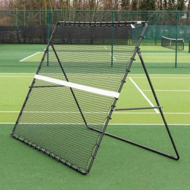 Imagem de Rede De Treinamento De Tênis Portátil Com Bolsa De Transporte, Rebote De Tênis Autônomo Fácil De Montar Rebote De Treinamento De Tênis, Para Vôlei, Exercício De Tênis, 2.7x2.1m