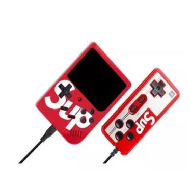 Imagem de Mini Gamebox Portátil 400 Jogos Clássicos Sup Vermelho