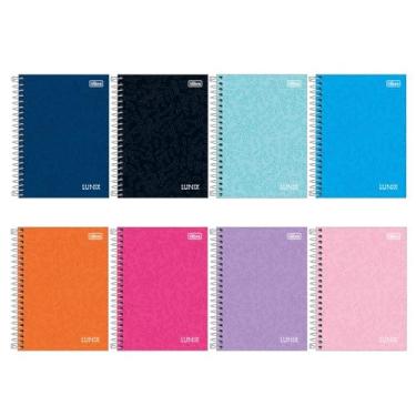 Imagem de Caderneta Espiral 1/8 80Fls. C.D Lunix Tilibra - Sortido