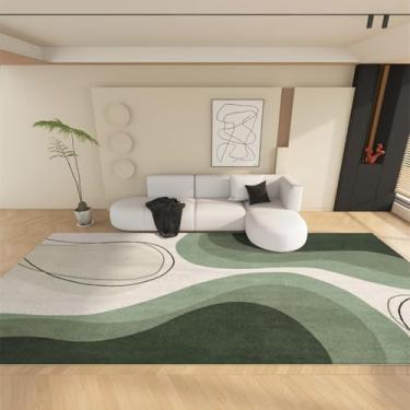 Imagem de Tapetes de luxo para sala de estar, macios e fofos, abstratos, para áreas grandes, grossos, para decoração de quarto, carpete de pelúcia para casa (200x300 cm/G)