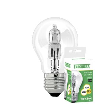 Imagem de Kit 5 Lâmpadas Halógena Taschibra A55 70w E27 2700k 110v