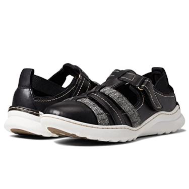 Imagem de Clarks Mocassim feminino Teagan Step, Couro preto, 7 Wide