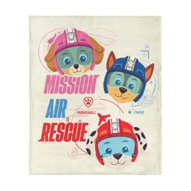 Imagem de Nickelodeon Patrulha Canina oficialmente licenciado Mission Air Rescue Cobertor de seda com toque de seda, leve, 101,6 x 127 cm