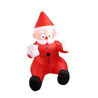 Imagem de predolo Decoração de Quintal Inflável de Papai Noel de Natal, Decoração Ao Ar Livre, Adereços Gigantes de Novidade para O Feriado de Natal, Pátio, Quintal