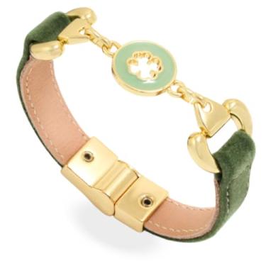 Imagem de Pulseira Magnética Feminina Trevo de 4 Folhas Sorte (17cm)