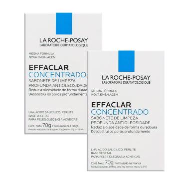 Imagem de Kit 2 Sabonete Facial em Barra Effaclar Concentrado La Roche-Posay 70g
