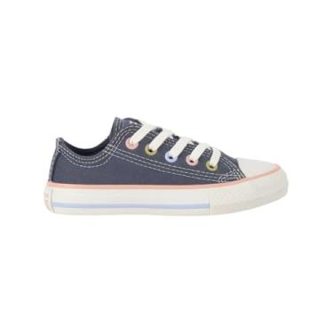 Imagem de Tênis Converse All Star Infantil Ox - Cano baixo, Original, Confortável, Ideal para o dia a dia, Estilo Clássico (Marinho/Off White, BR, Criança de 4 a 8 anos, Numérico, 30)