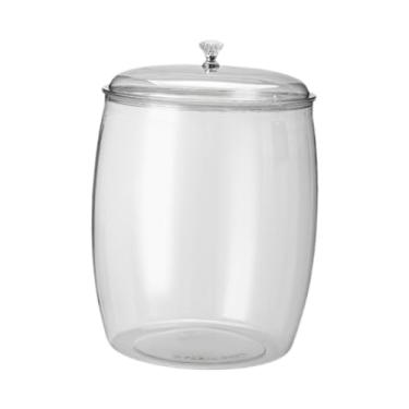 Imagem de Fenteer Recipiente para armazenamento de alimentos, jarra selada transparente com tampa, recipiente transparente hermético para doces, chá a granel, farinha, 17.5l