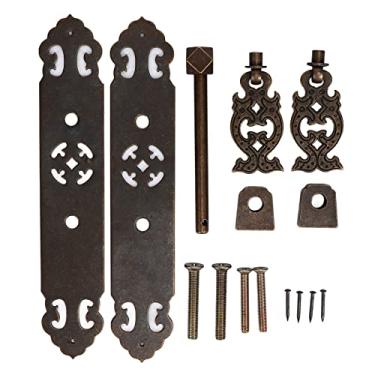 Imagem de Puxador de gaveta antigo, antiferrugem, retrô, elegante, de latão, para armário, armários, armários (Bronze Antigo)