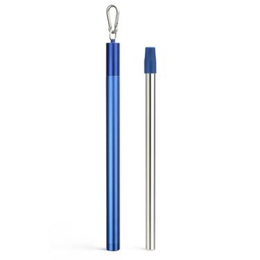 Imagem de Sursip Palha de filtro de água, reutilizável, aço inoxidável, portátil, equipamento de sobrevivência de emergência ao ar livre para acampamento e caminhadas, viagens, filtro de água pessoal (1 pacote)